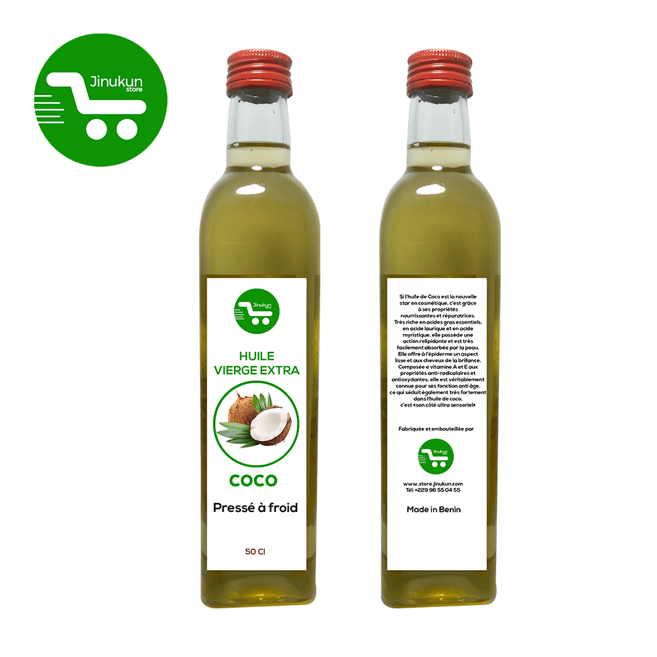 Store Jinukun Huile extra vierge de coco